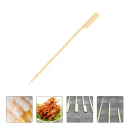 Dinnerware Sets 200 Pcs Bamboo Stick Cocktail Picks BBQ Skewers For Restaurant Disposable Sticks Barbecue Cake