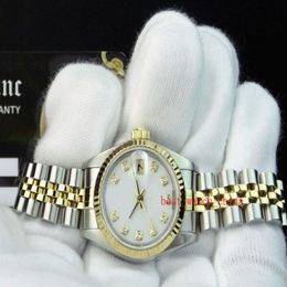 Sapphire Luxury Watch 18kt Gold 26 31 36 41 mm Mens White Diamond 79173 Automatic Ladies Women Couple Watches268R