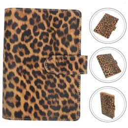 Scrapbooking Shell Binder Notebook Leopard Print Imitation Cover Money Hand Account