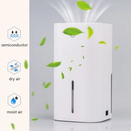 Air Dehumidifier Ultra Quiet Mini Electric Dehumidifiers 850MLMoisture Absorbent Portable for Bedroom Laundry Room 240131