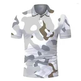 Men's Polos Summer Sweatshirt Camouflage Short Sleeve Polo Shirt Men 3D Printed Children Sweatshirts Casual Streetwear Harajuku Cool Top