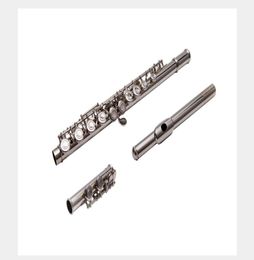 Il belin Western Concert Flute Silver Plated 16 Holes C Key Cupronickel Woodwind Instrument with Cork Grease