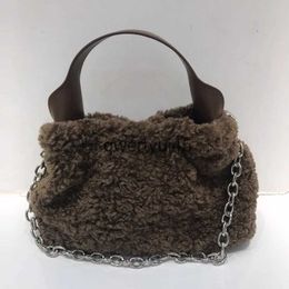 Shoulder Bags Faux Fur bucket For Women Luxury Designer andbags And Purses 2023 New Fasion lambswool cain decorate Soulder CrossbodyH2422