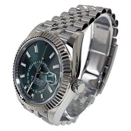 luxury men Wristwatch Japan Mechanical Automatic new Bracelet Stainless Steel sapphire waterproof Mens Watch 336934 Stainless Steel Green 42mm Jubilee 5