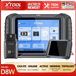 Automotive Diagnostic Scan Tool CAN FD & DoIP ECU Coding Bi-Directional Control 38 Resets Key Programming