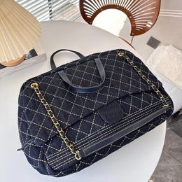Designer Airport Bag Shoulder Bag duffel Bag men Tote Unisex Luxury Medieval Canvas Handbag Large Capacity Fashion Chain denim bowling bags 41CM