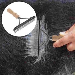 Dog Apparel Comb Pet Grooming Brush Accessories Shedding Supplies Rake Fur Untangling Single Row