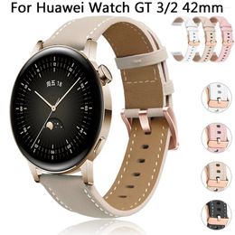 Watch Bands 20mm Leather Strap Belt For Huawei GT 3 42mm GT3 Pro 43mm Band 2 GT2 Honour Magic Bracelet Watchtband