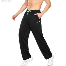 Calças masculinas homens sweatpants correndo calças esportivas cordão leve sólido corredores esporte streetwear casual respirável calças treino t240202