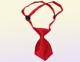 50pcs Fashion solid Colour and candy Colour Polyester Silk Pet Dog Necktie Adjustable Handsome Bow Tie Necktie Grooming Supplies P97907193