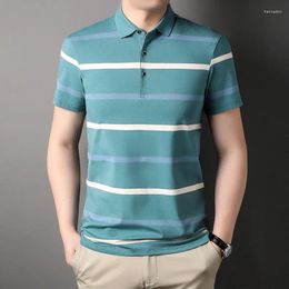 Men's Polos 2024 Fashion 95% Cotton Polo Shirt For Men Business Summer Casual T-shirt Multi-color Korean Clothes