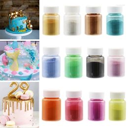 Baking Moulds 15g Edible Gold Powder Mousse Cake Chocolate Glitter Silver Fondant Macaron Colour Decorating Tools