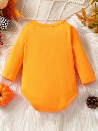 Rompers Baby Halloween Costume Long Sleeve Romper Pumpkin Bodysuit Fall Winter Oversized For Infant Boy Girl