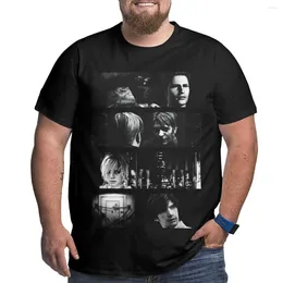 Men's Polos Call Of Silent Hill T-Shirt Big Size Anime Black T Shirts Men Clothings
