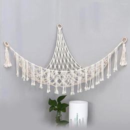 Camp Furniture Boho Plush Toy Hammock Stuffed Animal Wall Decor Net Macrame Creative Holder Corner Hanging Mesh Soft Storage Organizer