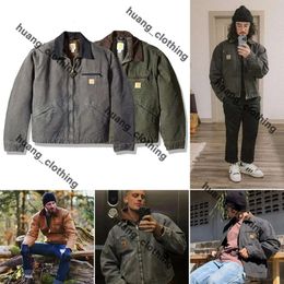 carhartts jacket carharrt Designer Men Jackets Hoodie Pullover Coat Lapel Neck Woollen Clothes Hooded Outwear Padded Coats Hip Hop high quality undefined carhatt 23