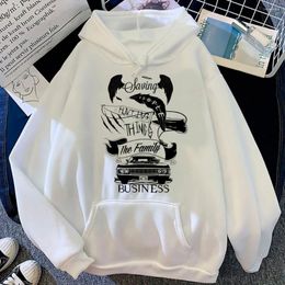 Women's Hoodies Supernatural Women Winter Graphic Anime 2024 Sweatshirts Clothes Female Hood