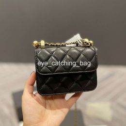 22P France Womens Classic Mini Flap Double Litlle Balls Quilted Bags Lambskin Real Leather Crossbody Tiny Cosmetic Case Handbags