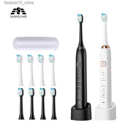 Toothbrush Sonic Electric Toothbrush Intelligent Adult Ultrasonic Toothbrush Charging Teeth Whitening 8 Toothbrush Head Sarmocare S100 Q240202