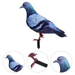 Garden Decorations Ornament Simulated Pigeon Ground Plug Yards Stake Accessory Artificial Outdoor Adornment Stakes Insert