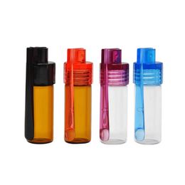 Colourful 36mm 51mm Portable Glass Pill Box Smoking Accessories Washable Tobacco Powder Jar Smoke Cream Bottle Herb Container Waterproof Storage Case