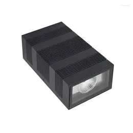 Wall Lamp Outdoor Waterproof Double Head Up And Down LED Lighting Nordic Exterior Square Aluminium Lamps