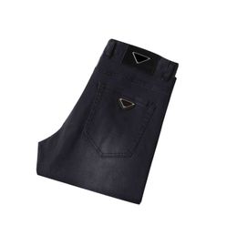 PAA Дизайнерские роскошные весенне-летние мужские классические брюки Деловые брюки Повседневные брюки Модные брендовые однотонные леггинсы черного цвета