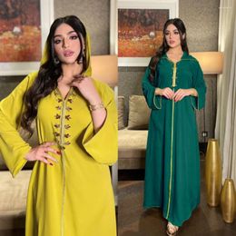 Ethnic Clothing Robe Longue Djellaba Femme Musulmane Diamonds Abaya Dubai Turkey Islam Arabic Muslim Long Dress For Women Kaftan Mujer