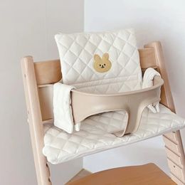 Cute Baby High Chair Cushion Bunny Bear Back Sitting More Comfortable Dining Accessories Eating 240127