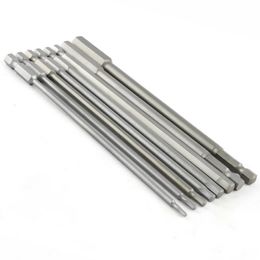 150mm Length Screwdriver Drill Bit Sets S2 Steel Screw Driver Bits Hex Magnetic 14Hand Repair Kits Tools 240123