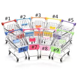 Party Favour Creative Mini Children Handcart Simation Bird Parrot Hamster Toy Small Supermarket Shop Cart Utility Pretend Play Toys Dro Dh7M3