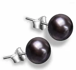 Dangle Earrings Fashion Jewellery HUGE Natural 12mm Tahitian Genuine Black Peacock Pearl Earring