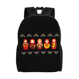 Backpack Russian Nesting Doll Matryoshka Travel Men Women School Laptop Bookbag Fashion Art College Student Daypack Bags