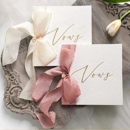 Party Decoration Vow Books For Bride And Groom Marriage Post Card Wedding Engaged Bridal Shower Anniversary Paper Gift His Her