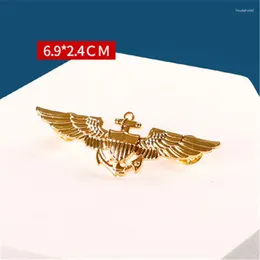 Brooches Classic Vintage USAF Wings Military Pilot Metal Eagle Badge Alloy Airplane Brooch Pins For Cosplay Decoration