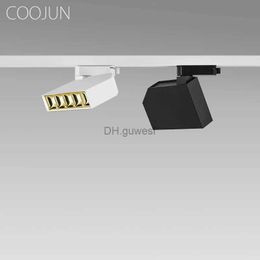 Track Lights COOJUN 2/3 Wire LED Track Light 7W 110-240V Ceiling Rail Spotlight COB Spot Lamp For Store Home Showroom Exhibition Lighting YQ240124