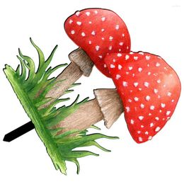 Garden Decorations Mushroom Decoration Acrylic Lawn Sign Stake Yard