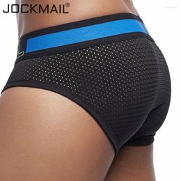 Underpants JOCKMAIL Brand Mesh Men Underwear Sexy Briefs Breathable Mens Slip Cueca Male Panties Gay Shorts