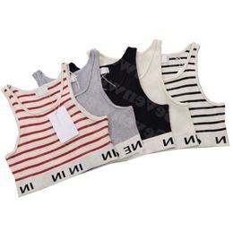Womens Designers Knit Vest Sweaters T Shirts Designer Striped Letter Sleeveless Tops Knits Fashion Style Ladies Pullover Designer Fashion Clothing Tees Tshirt