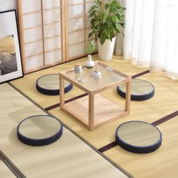 Pillow Japan Style For Tatami Natural Rush 40CM Round Cattail Hassock Home Decor Seat