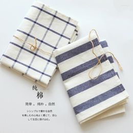 Table Napkin Scandinavian Style Cotton Stripe Plaid Placemat Tea Towel
