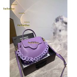 Evening Bags Shoulder Bags 2024 Purple Bags Womens Beautiful Design Handbag Cost-effective Luxury Crossbody C Version 2023 Lady Pocket Purse Chain Bags