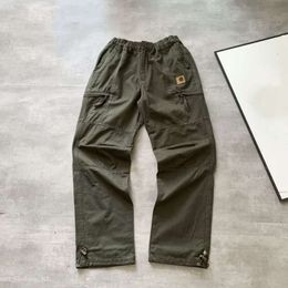 Carhartts Pants Designer Pants Street Loose Jogger Women Straight Work Vintage Tactical Big Pocket Overalls Trousers Carharrt Pants 818