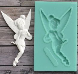 Baking Moulds Yueyue Sugarcraft 1 Piece Fairy Silicone Mould Fondant Cake Decorating Tools Chocolate Gumpaste