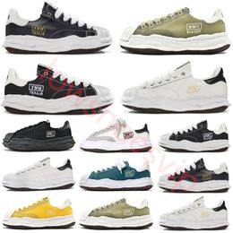 Maison Mihara Yasuhiro Peterson OG Sole Low Cut Homens Mulheres Designer Sapatos Moda Board Shoes Casual MMY Preto Branco Sapatos de Lona Marrom Verde Luz Azul 45