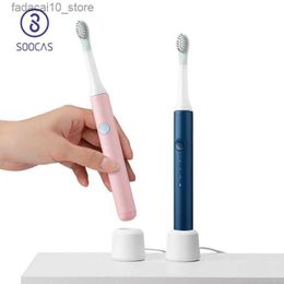 Toothbrush SOOCAS SO WHITE PINJING EX3 Sonic Electric Toothbrush Ultrasonic Vibration Automatic Toothbrush Wireless Charging Scale Q240202