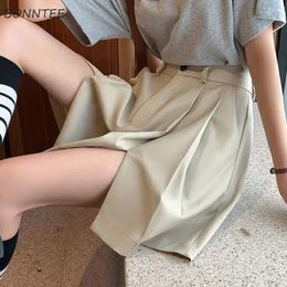 Women's Shorts Women Baggy Summer Ladies Solid Simple Cosy All-match Korean Style High Waist Fashion Mujer Ly Light Soft 2024