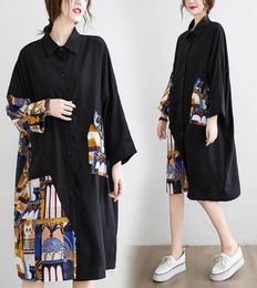 Summer Women Black Midi Mesh Shirt Dress Plus Size Ruffle Bird Embroidery Lady Sheer Cute Dress Party Dress Robe Style3165789
