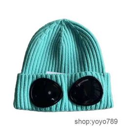 Beanie/skull Caps Stones Island Mens Designer Ribbed Knit Lens Hats Womens Extra Fine Merino Wool Goggle Beanie Official Website Version 11 4A1X