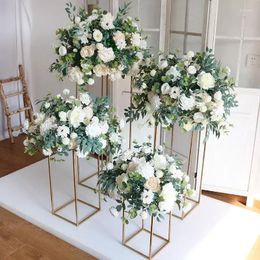 Decorative Flowers S Wedding Background Flower Ball Aisle Style Decoration Artificial For